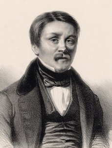 ऑर्गेनिस्ट और संगीतकार हिप्पोलीटे मोनपो का पोर्ट्रेट 1804-1841, 1840। द्वारा बेंजामिन