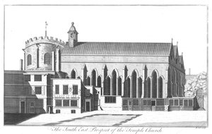 मंदिर चर्च के दक्षिण पूर्व संभावना, c1737