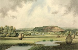 वेस्ट रॉक, न्यू हेवन, कनेक्टिकट, c.1854-60 (कागज पर wc) द्वारा बेंजामिन एच। कोए