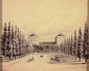 पेंसिल्वेनिया एवेन्यू से संयुक्त राज्य अमेरिका कैपिटल, c.1814