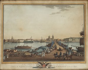 1799 के वासिलिव्स्की द्वीप में एक्सचेंज ब्रिज
