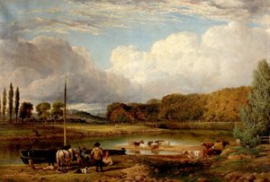 विल्फोर्ड, नॉटिंघम में देखें, c.1830 द्वारा बेंजामिन शिपमैन