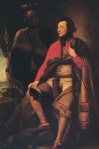 कर्नल गाइ जॉनसन और करौन्घ्योन्टी कप्तान डेविड हिल, 1776 द्वारा बेंजामिन पश्चिम