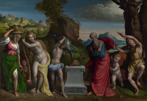 एक बुतपरस्त बलिदान, 1526