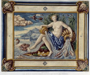 L'eau (ou versseau) - सी. डेलांगे और सी. बोर्नमैन, पेरिस द्वारा "द वर्क ऑफ़ बर्नार्ड पालिसी" में बेस-रिलीफ