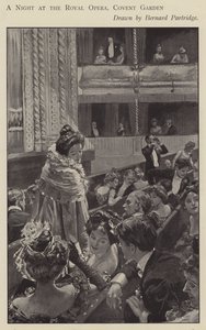 रॉयल ओपेरा, कोवेंट गार्डन, लंदन में एक रात (लिथो)