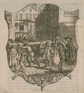 लंदन का एक दृश्य, दिनांक 1720 द्वारा बर्नार्ड पिकार्ट