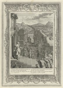 कैसेंड्रा ट्रॉय के पतन की भविष्यवाणी करता है, 1731 द्वारा बर्नार्ड पिकार्ट