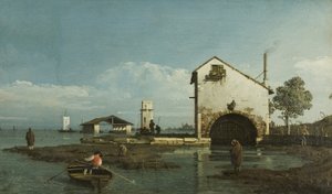 Capriccio, लैगून, c.1743 (कैनवास पर तेल) द्वारा बर्नार्डो बेलोट्टो (कैनेलेटो)