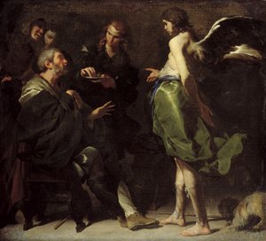 यंग टोबियास ने अपने ब्लाइंड फादर को ठीक किया, c.1640s