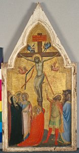 क्रूसीफिक्सन, c.1340 (चिनार की लकड़ी पर तड़का) द्वारा बर्नार्डो दद्दी