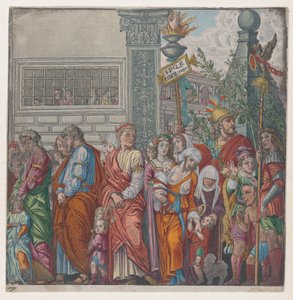 शीट 7: जूलियस सीज़र की विजय से जुलूस, 1599।