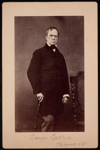 जॉर्ज कैटलिन का पोर्ट्रेट 1796-1872, लगभग 1867। द्वारा बर्नहेम