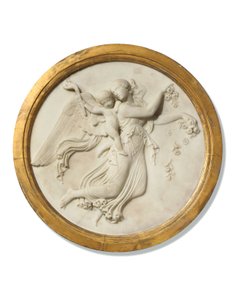&39;डे&39; का बास-राहत दौर, c.1815-20 (गिल्टवुड फ्रेम में संगमरमर) द्वारा बर्टेल (कार्यशाला) थोरवाल्ड्सन