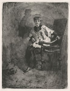 बैठा अनुचर, सी। 1872.