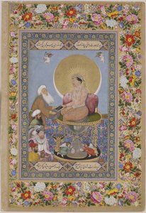 जहाँगीर ने राजाओं को एक सूफी शेख का उल्लेख किया, सी। 1618