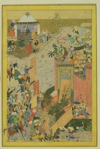 एक महल, फ़ारसी, तैमूर काल (1370-1506) पर हमला द्वारा बिहजाद अत्तर। से बिहज़ाद अत्तर को