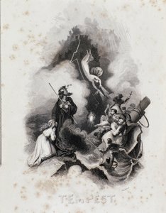 विलियम शेक्सपियर के द टेम्पेस्ट (उत्कीर्णन) के पहले कार्य के लिए ब्लैंचर्ड उत्कीर्णन द्वारा ब्लैंचर्ड ब्लैंचर्ड