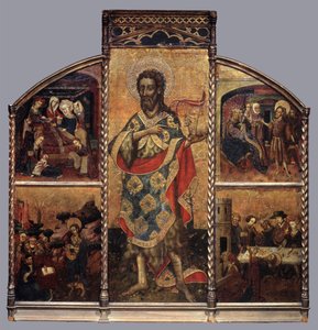 सेंट जॉन द बैप्टिस्ट की अल्टारपीस, c.1440 (पैनल पर तापमान)