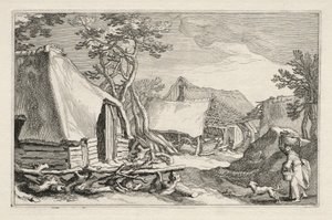 फार्महाउस के साथ लैंडस्केप, 1613-1614। द्वारा बोइटियस एडम्स बोल्स्वर्ट