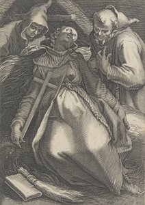 सैंक्टा यूफ्रोलिना, फीमेल हर्मिट्स सीरीज़ से, 1600-1633 द्वारा अब्राहम ब्लोमैर्ट
