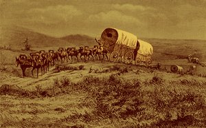 वाइल्ड वेस्ट - खच्चर-ट्रेन पश्चिम की ओर बढ़ रही है