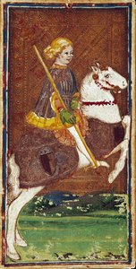 बोनिफेसिओ बेम्बो (1420-1482) के विस्कोनी परिवार के टैरो गेम का नक्शा, 15वीं शताब्दी के मध्य में - बर्गामो, गैलेरिया डेल'एकेडेमिया कैरारा (कैरारा अकादमी गैलरी) द्वारा बोनिफेसिओ बेम्बो