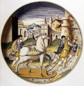ट्रोजन हॉर्स - "" XV, XVI और 17 वीं शताब्दी के इतालवी फ़ाइनेस के संग्रह में "" कार्ले डेलांग और बोर्नमैन द्वारा डिज़ाइन किया गया द्वारा बोर्नमैन बोर्नमैन