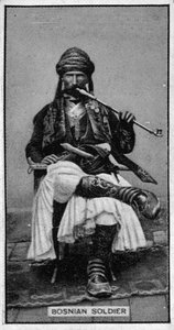 19 वीं शताब्दी के उत्तरार्ध से एक बोस्नियाई सैनिक द्वारा बोस्नियाई फोटोग्राफर