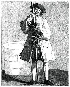 एक वेल क्लीनर, 1737-1742। द्वारा bouchardon