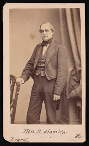 हैनिबल हैमलिन का पोर्ट्रेट 1809-1891, 1857। द्वारा ब्रैडी की राष्ट्रीय फोटोग्राफिक पोर्ट्रेट गैलरी