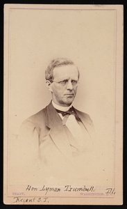 लाइमैन ट्रंबल का पोर्ट्रेट 1813-1896, 1862 और 1869 के बीच। द्वारा ब्रैडी की राष्ट्रीय फोटोग्राफिक पोर्ट्रेट गैलरी