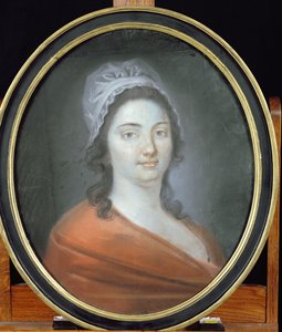 शार्लोट कॉर्डे (1768-93) 1793 (कागज पर पेस्टल) द्वारा Brars