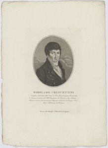 1800 के बाद Girolamo Crescentini का पोर्ट्रेट 1762-1846।