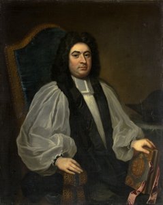जॉर्ज स्मॉलब्रिज, ब्रिस्टल के 22वें बिशप, c.1715-19 (कैनवास पर तेल) द्वारा ब्रिटिश स्कूल