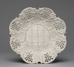 प्लेट, स्टाफ़र्डशायर फैक्ट्री, इंग्लैंड द्वारा निर्मित, c.1760 द्वारा ब्रिटिश स्कूल