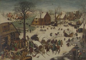 बेथलहम में जनगणना, बेथलहम में नंबरिंग, 1566 द्वारा Bruegel