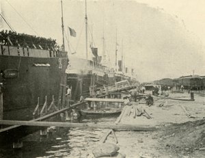 डॉक पर, 10 जून, स्पेनिश-अमेरिकी युद्ध, 1898, 1899। द्वारा बूर मैकिन्टोश