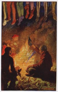 चार्ल्स रीडे (कलर लिथो) द्वारा द क्लॉइस्टर एंड द हर्थ के लिए चित्रण द्वारा बायम (बाद) शॉ