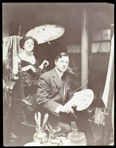 हैरिसन फिशर एंड मॉडल, 1908-9 (सिल्वर जिलेटिन प्रिंट)