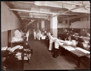 होटल McAlpin, 1913 (सिल्वर जिलेटिन प्रिंट) में कपड़े धोने का कमरा