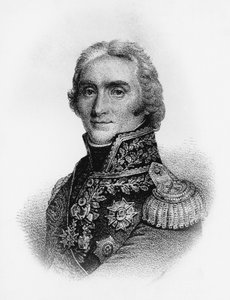 आंद्रे मस्सेना (1758-1817), ड्यूक डी रिवोली, प्रिंस डी'एस्लिंग, और फ्रांसीसी साम्राज्य के मार्शल, उत्कीर्णन का पोर्ट्रेट द्वारा जेबी और ब्राउन जे। और रोबोथम