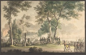 क्लासेन के बगीचे में शिकारियों के जीवन का परिणाम 31 अगस्त 1807। द्वारा क्रिस्टोफर विल्हेम एकर्सबर्ग