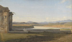 रोम के फॉन्टाना एसिटोसा से दृश्य द्वारा Christoffer Wilhelm Eckersberg