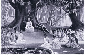 बुद्ध के शिक्षण के अंतिम दिनों में 489 ई.पू. द्वारा सी। हरगर्वे मार्टिन