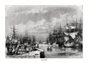 ले हैवर, नॉरमैंडी, उत्तरी फ्रांस, 1879
