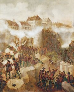 हंगरी के विद्रोहियों द्वारा 21 मई 1849 को बुडा किले की पुनर्रचना द्वारा सी। वेमिक