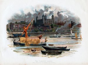 टॉवर ऑफ़ लंदन, इंग्लैंड, 1895 द्वारा सी। विल्किंसन