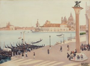 डोगे के महल के लॉजियो से सूर्यास्त