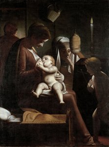 मोमबत्ती की मैडोना, 1570-1575 द्वारा कंबियासो